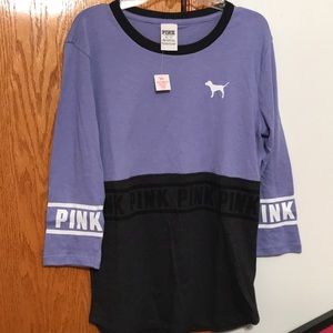 Three quarter length sleeve VS shirt. NWT